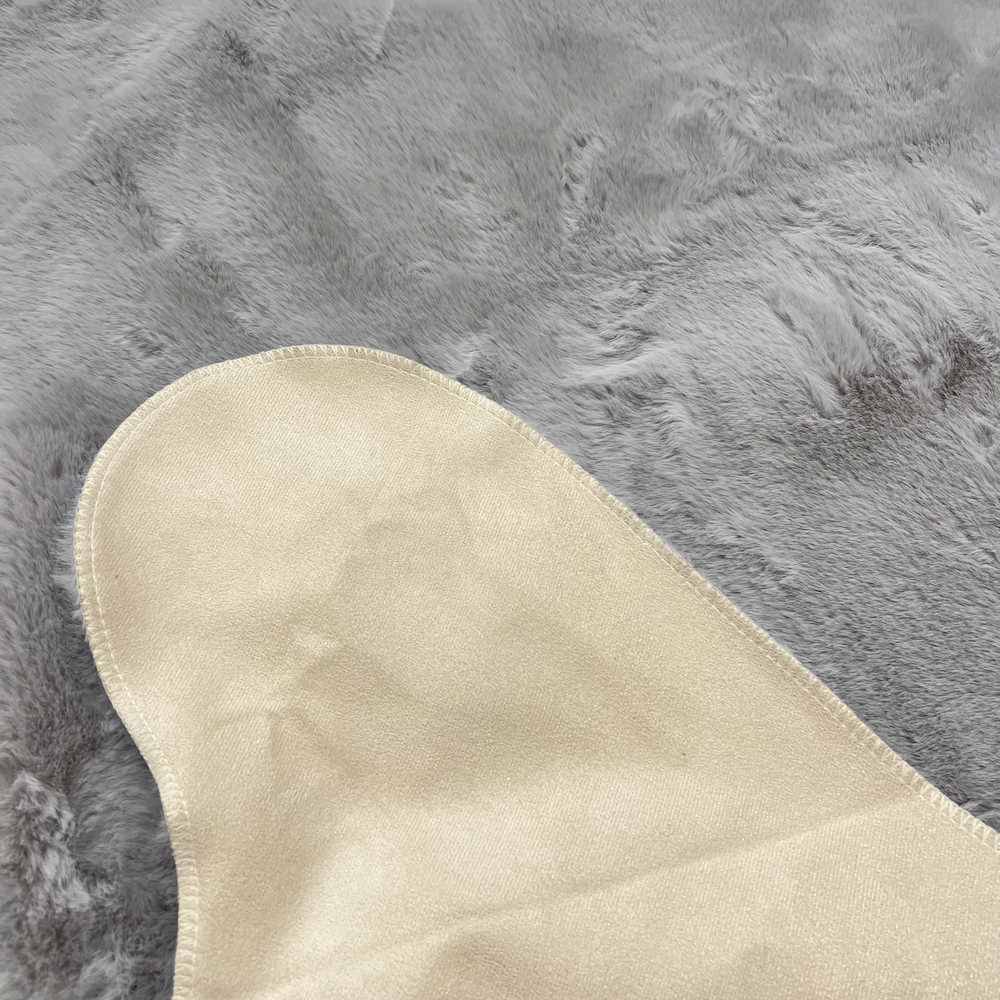 Tappeto pelliccia ecologica Micetto grigio