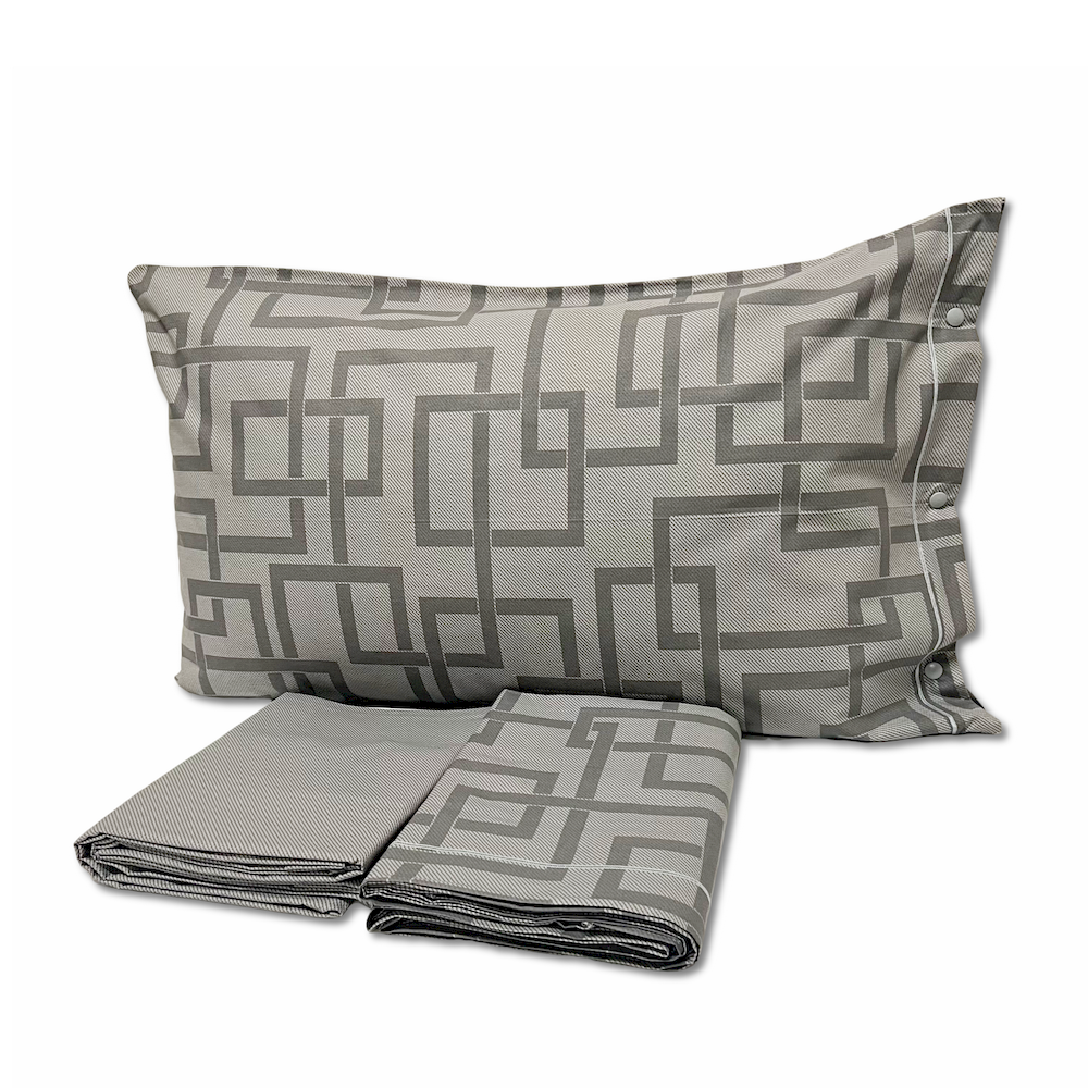 Completo Lenzuola Lab grigio Singolo