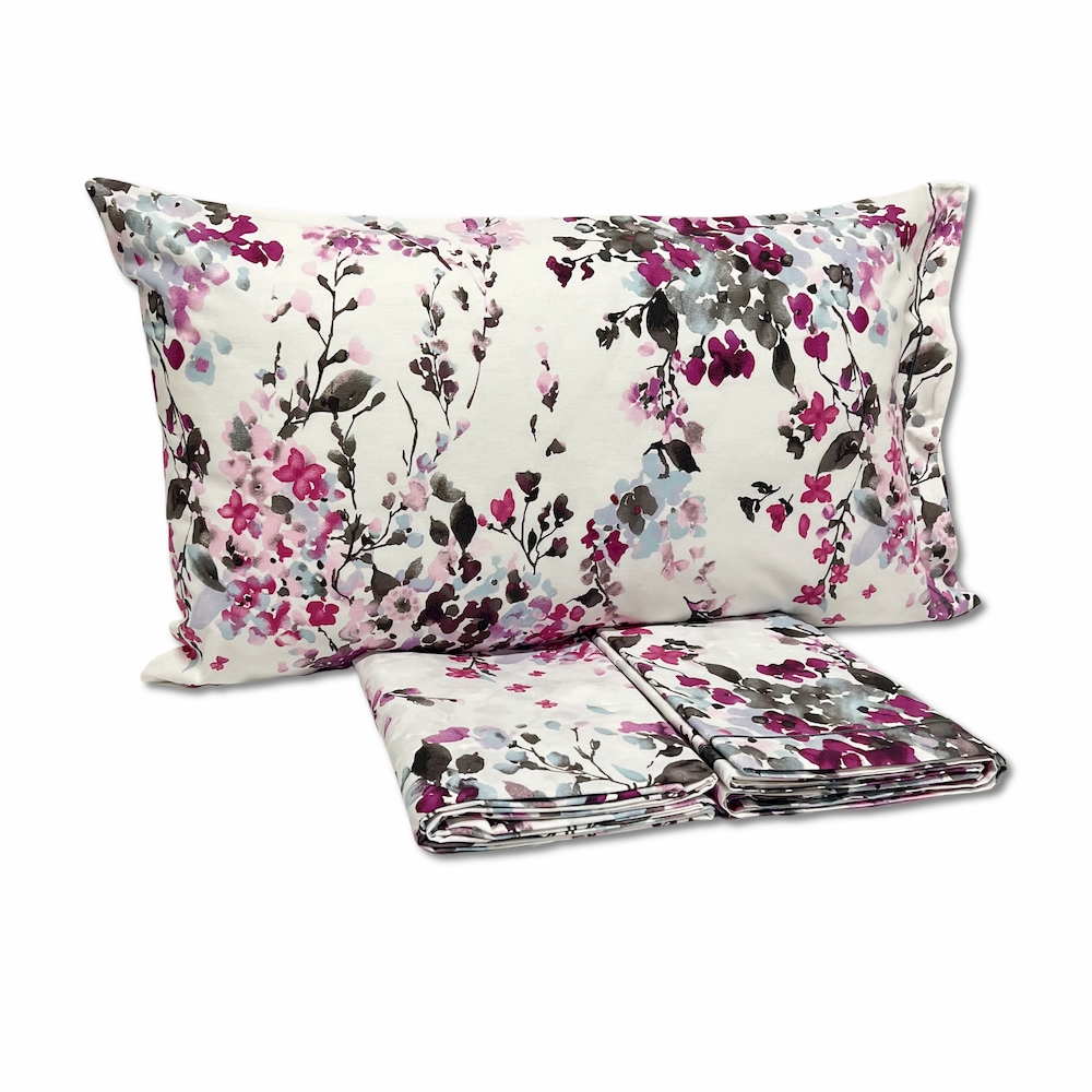 Completo Lenzuola Acquerello Singolo