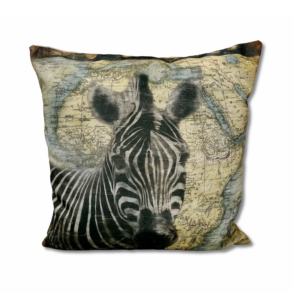 Cuscino Imbottito 45 x 45 Stampa digitale Bart Zebra