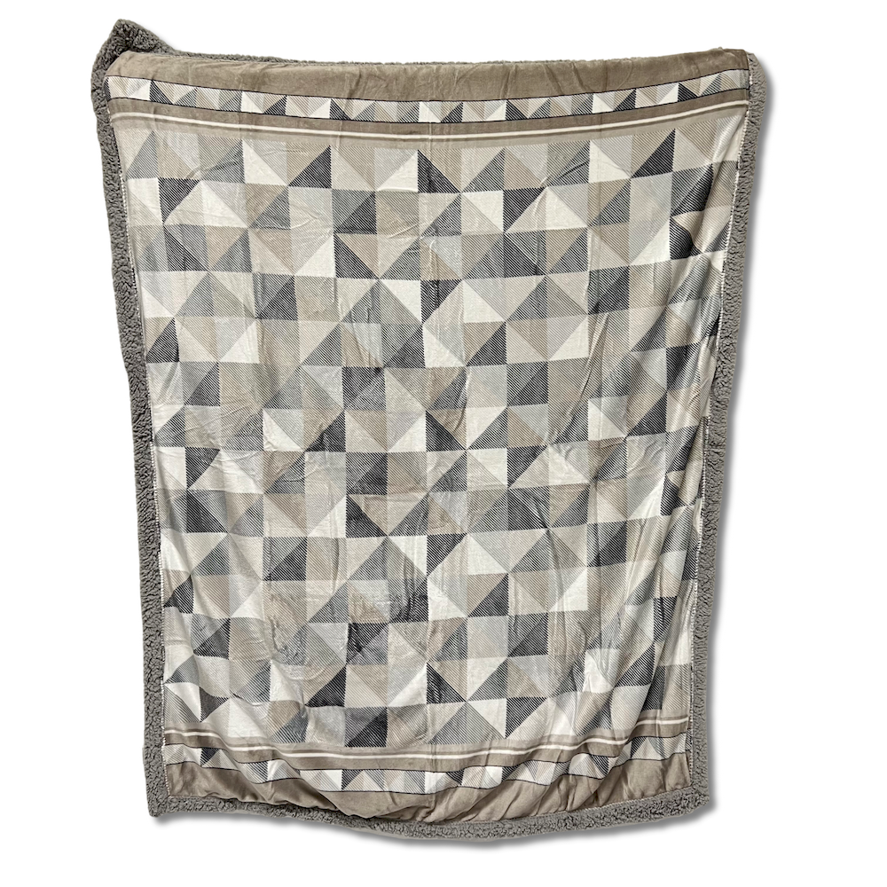 Plaid Sherpa Geometrie 130 x 160 Personalizzato
