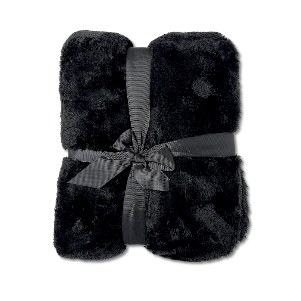 Plaid Soft home Nero 130 x 160 Personalizzato