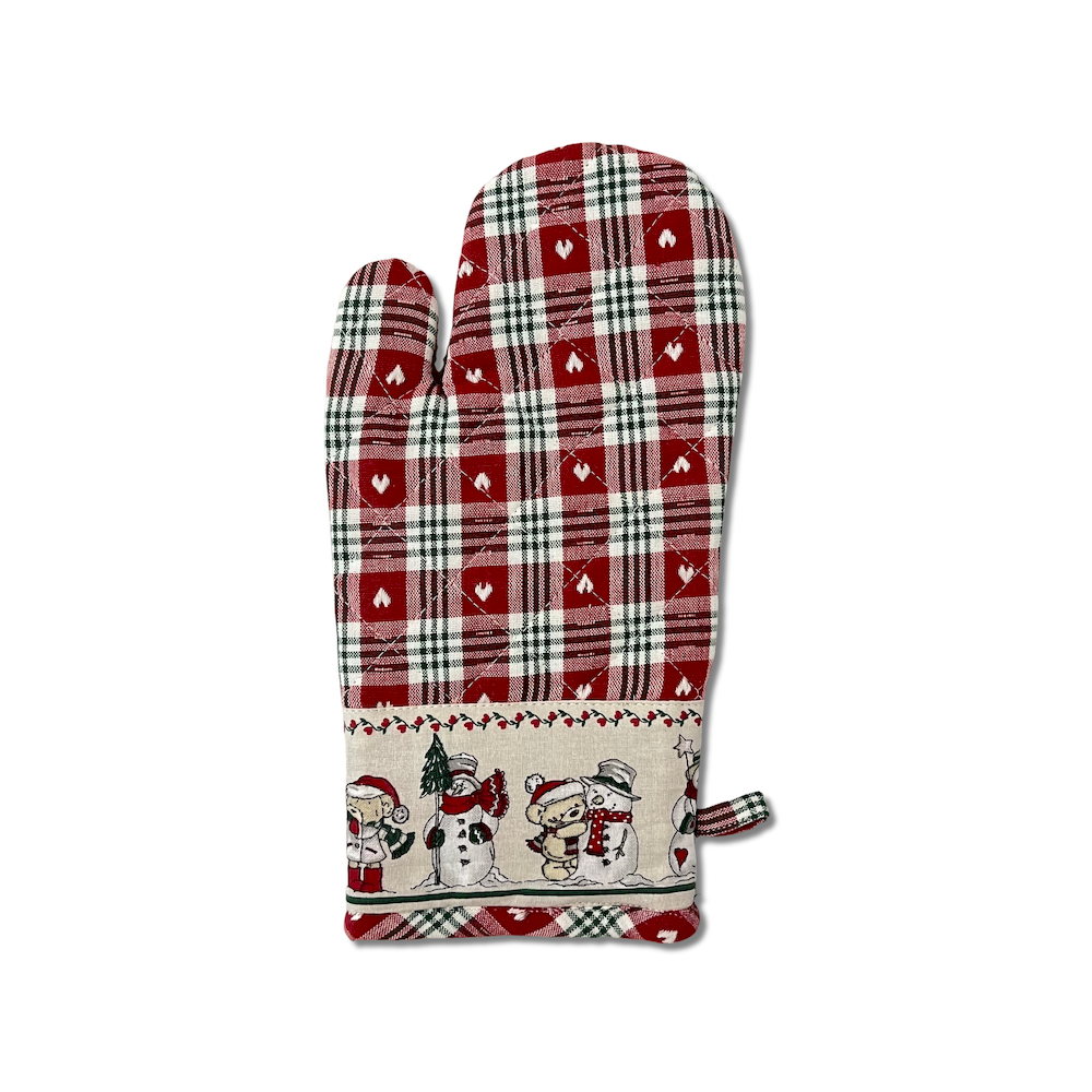 Guanto forno ignifugo Pupazzi di neve