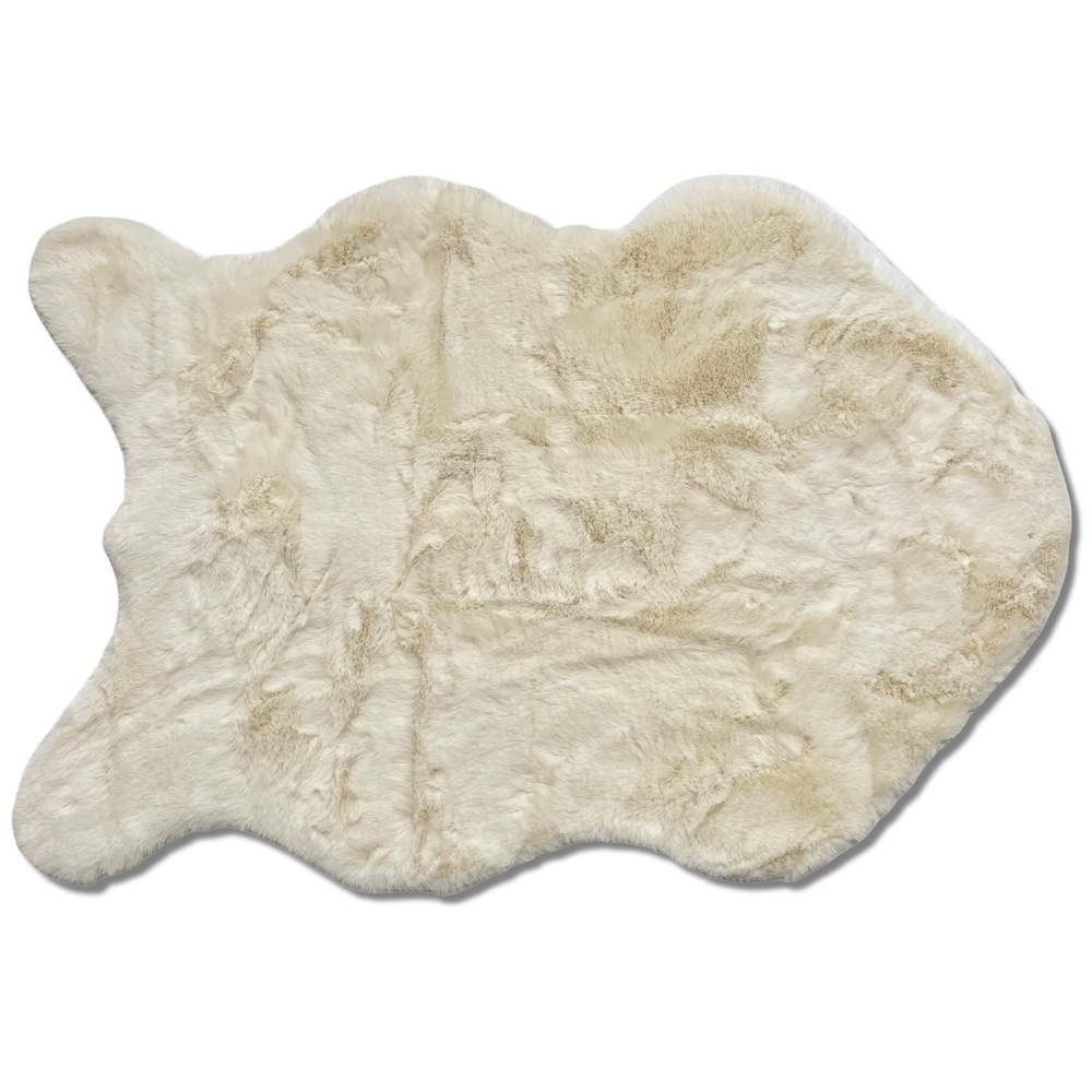 Tappeto pelliccia ecologica Orsetto 60 X 90 Avorio