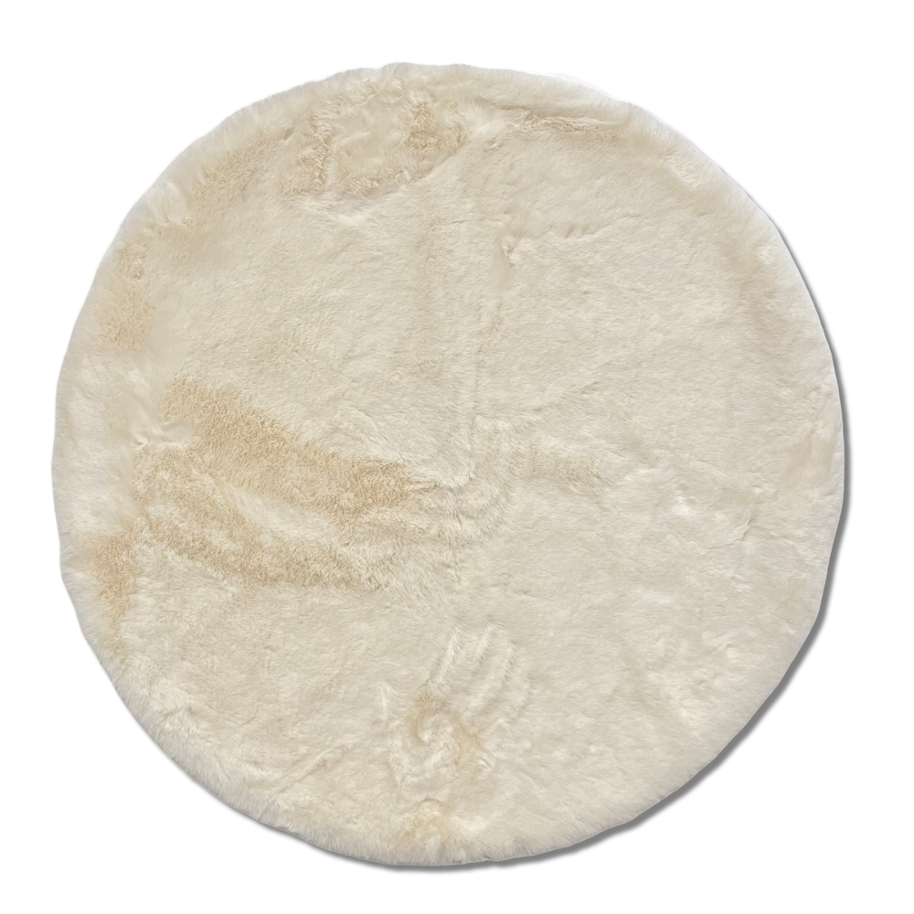 Tappeto pelliccia ecologica Orsetto Rotondo 80 cm