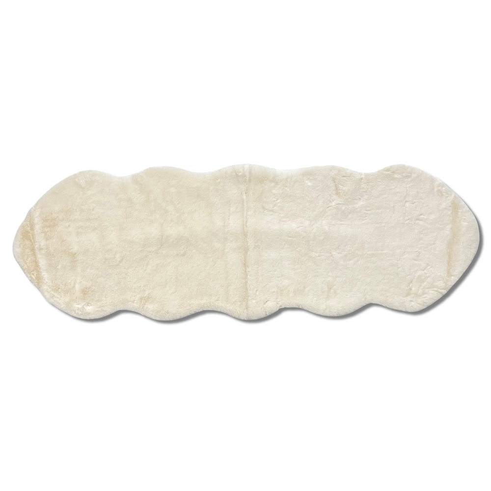 Tappeto pelliccia ecologica Orsetto 60 X 180 Avorio