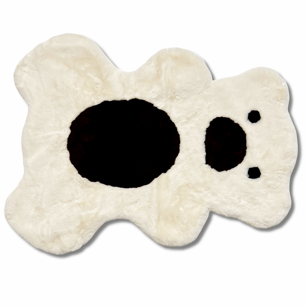 Tappeto pelliccia ecologica Orsetto Avorio 90 x 120