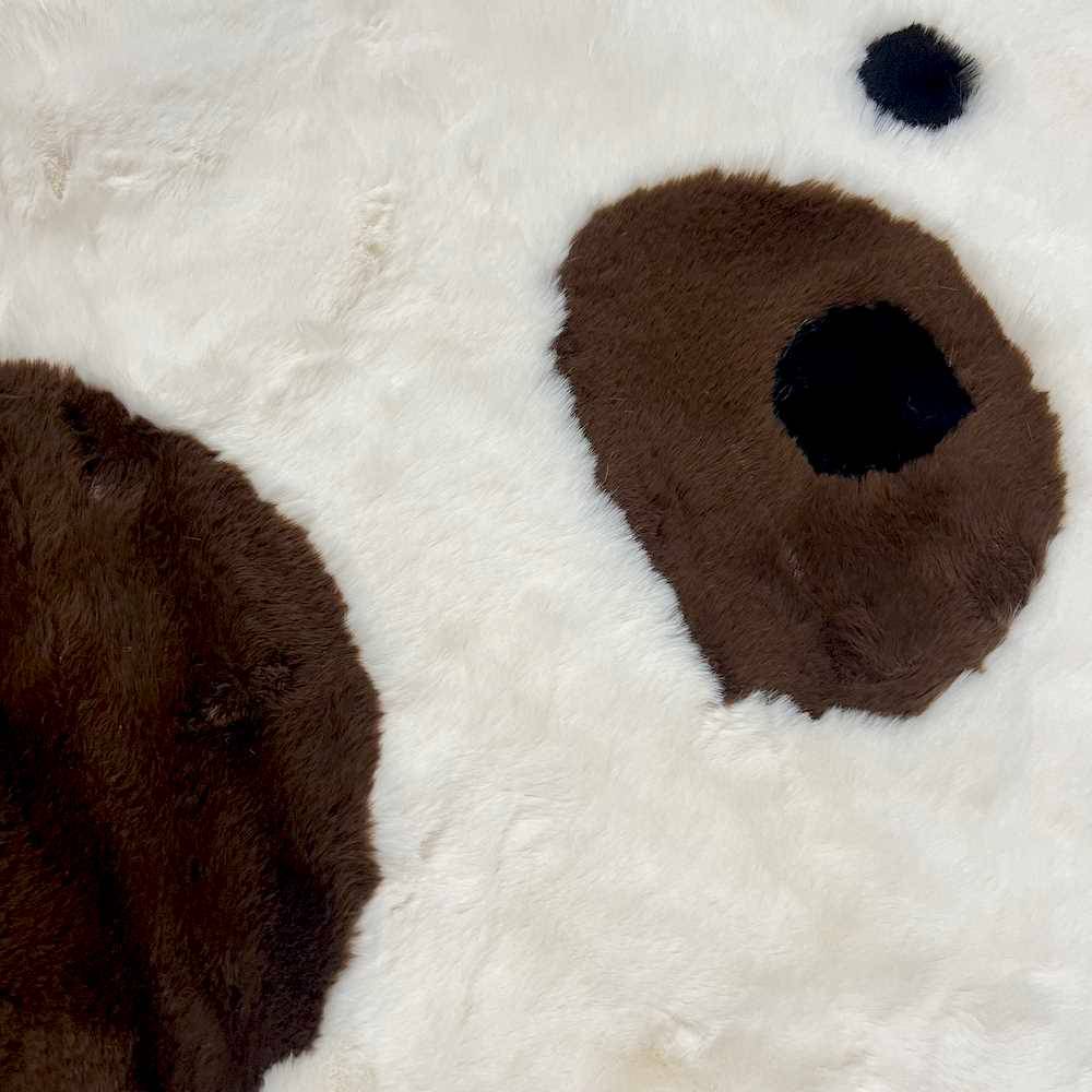 Tappeto pelliccia ecologica Orsetto Avorio 90 x 120