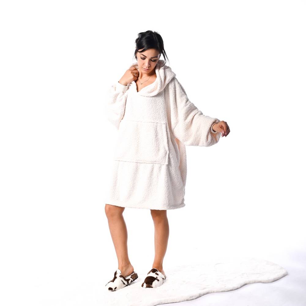 Felpone oversize Berry Panna