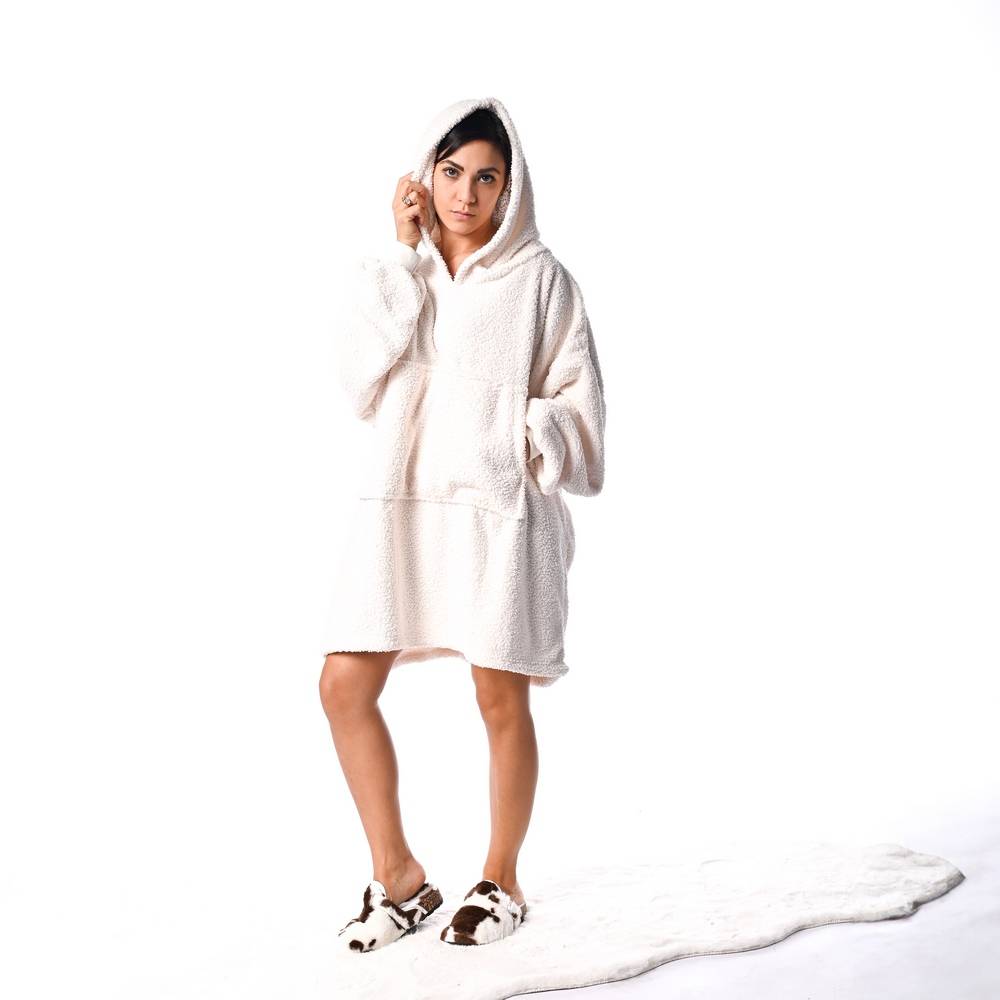 Felpone oversize Berry Panna