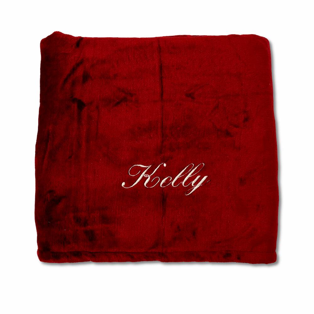 Plaid Maurice Bordeaux 127 x 152 Personalizzato