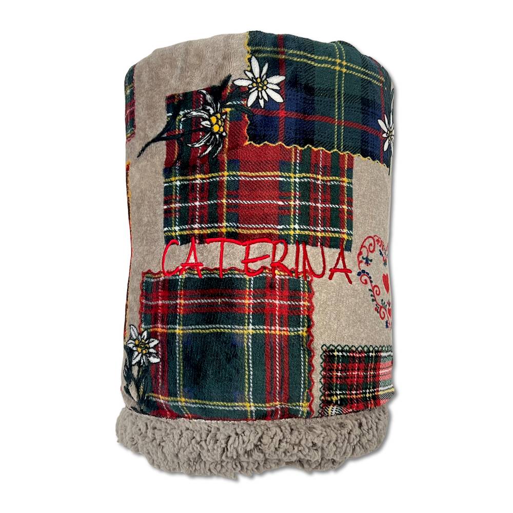 Plaid Sherpa Zermatt 130 x 160 Personalizzato
