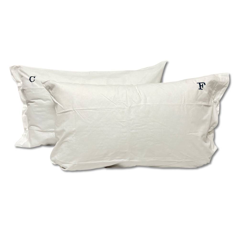 Coppia Federe con bottoni bianco Personalizzate