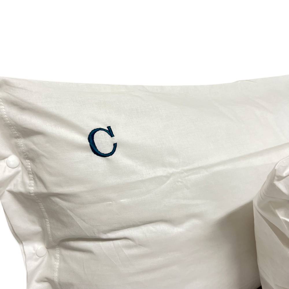 Coppia Federe con bottoni bianco Personalizzate