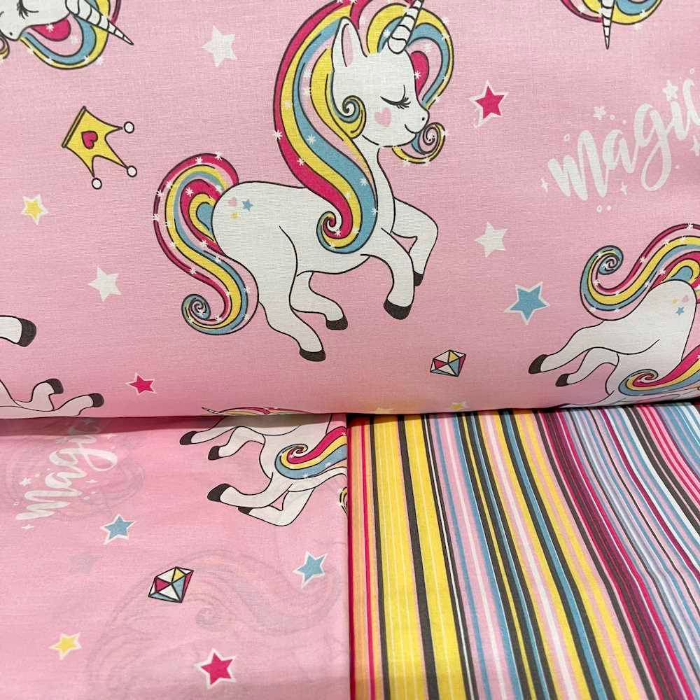 Completo Lenzuola Unicorno Singolo