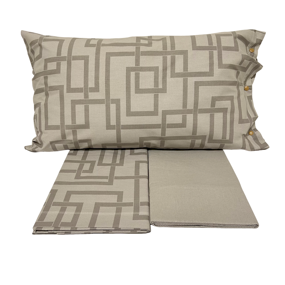 Completo Lenzuola lab tortora Singolo