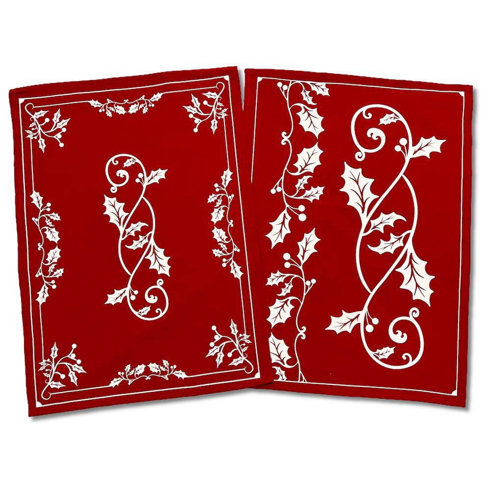 Set 2 Strofinacci Stampa digitale Cooper vischio