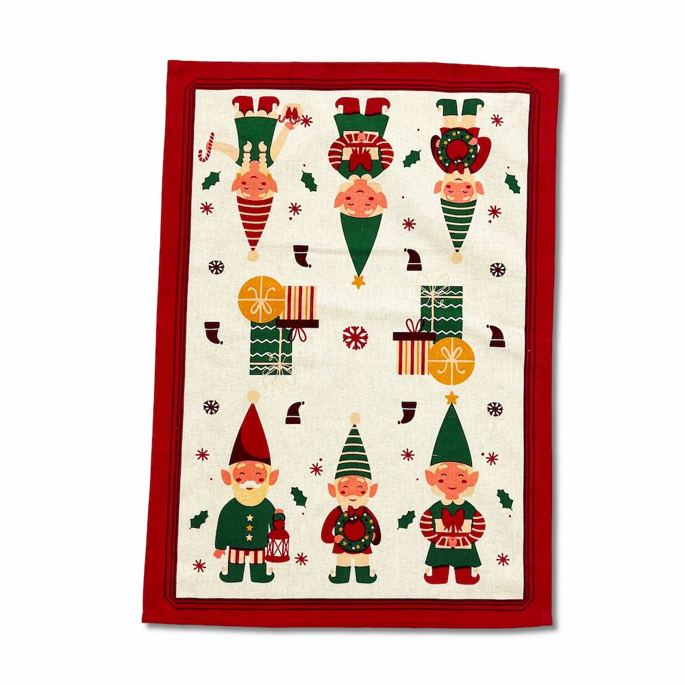 Set 2 Strofinacci Stampa digitale Gnometti Shinny