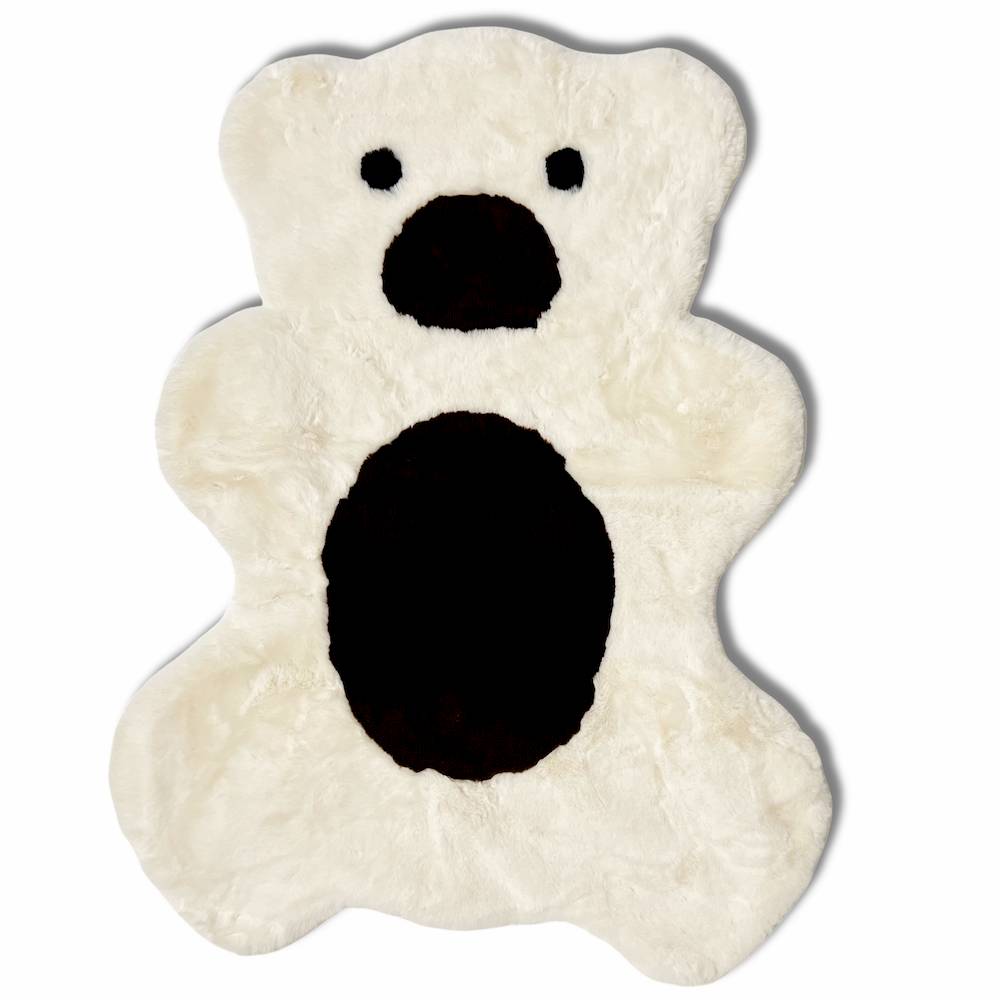 Tappeto pelliccia ecologica Orsetto Avorio 90 x 120