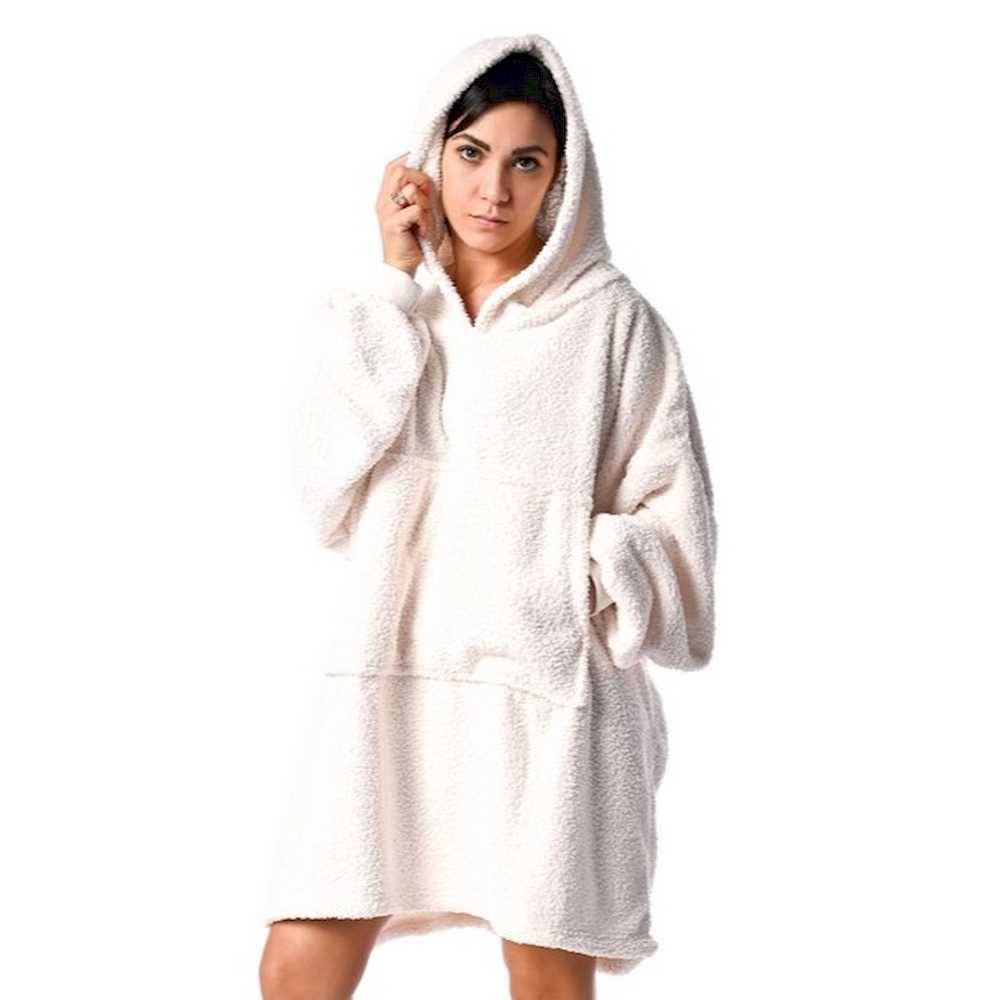 Felpone oversize Berry Panna