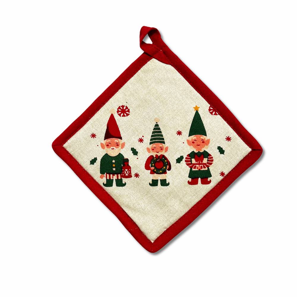 Set 2 strofinacci + coppia presine Gnometti shinny