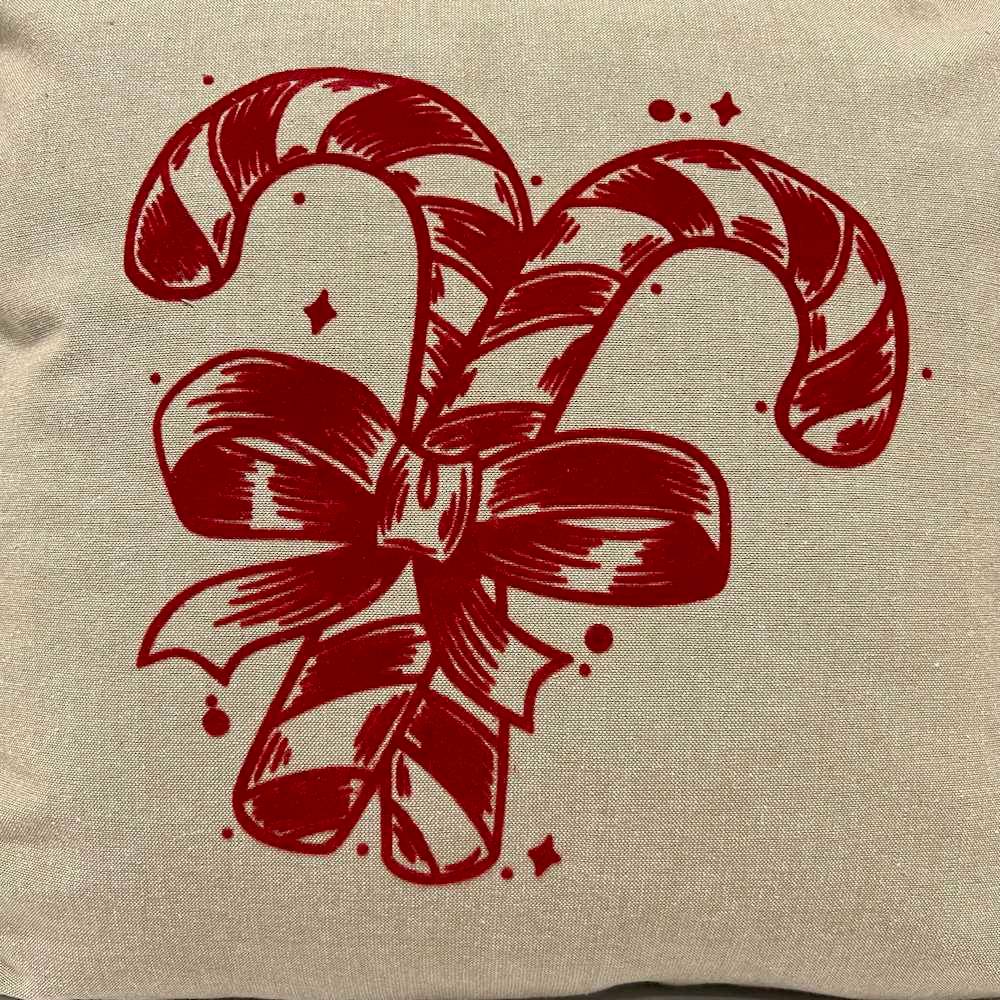 Federa cuscino 45 x 45 Flock Bastoncini di zucchero