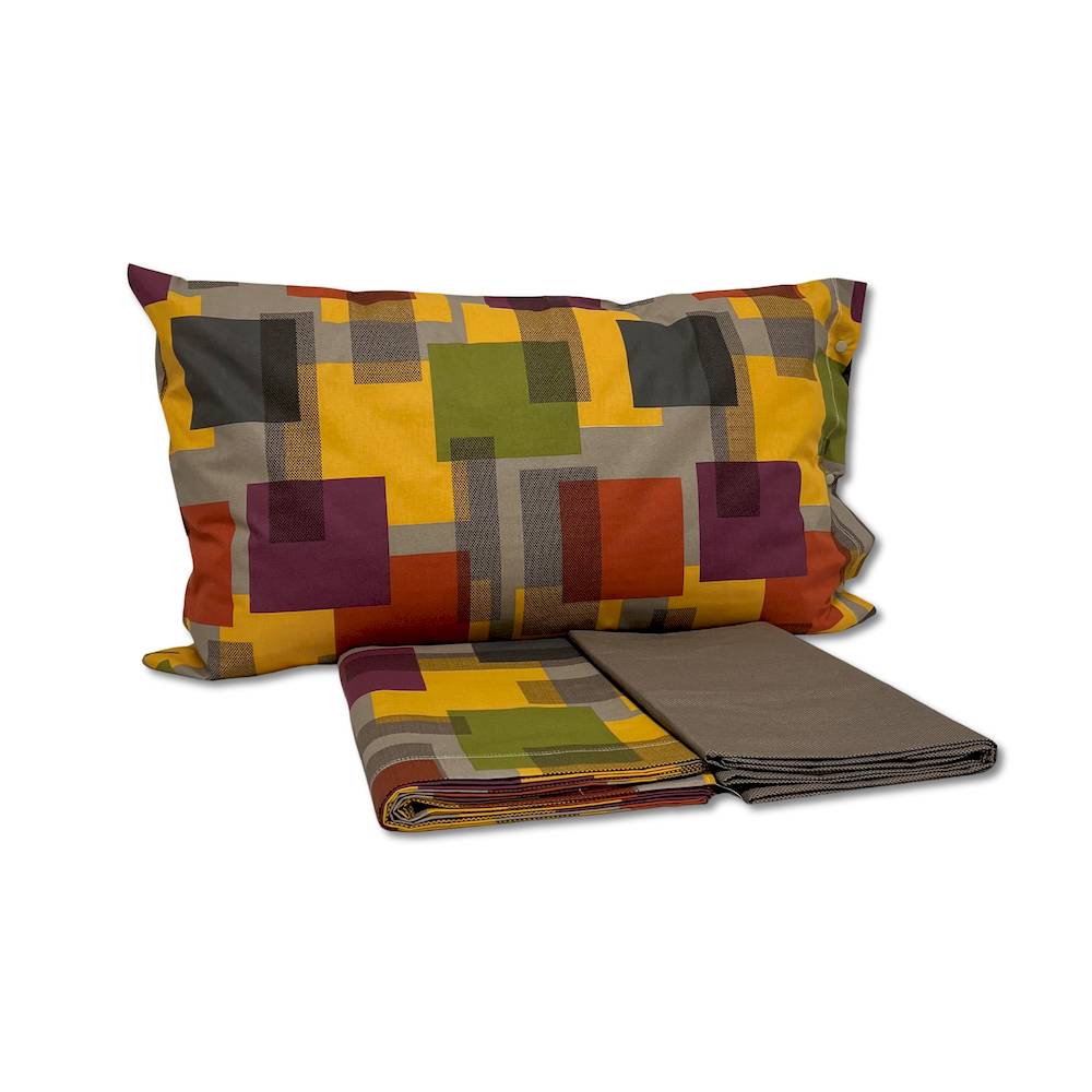Completo Lenzuola City Multicolor Singolo