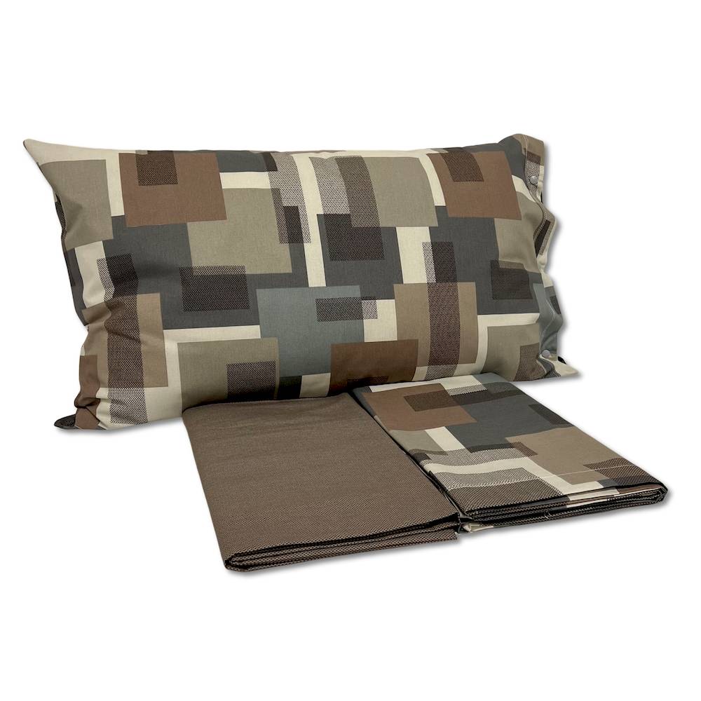 Completo Lenzuola City Tortora Singolo