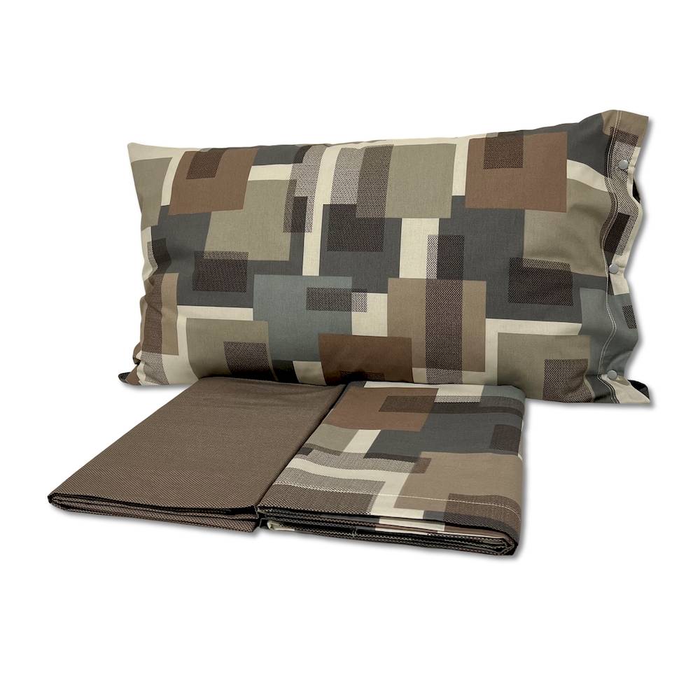 Completo Lenzuola City Tortora Singolo