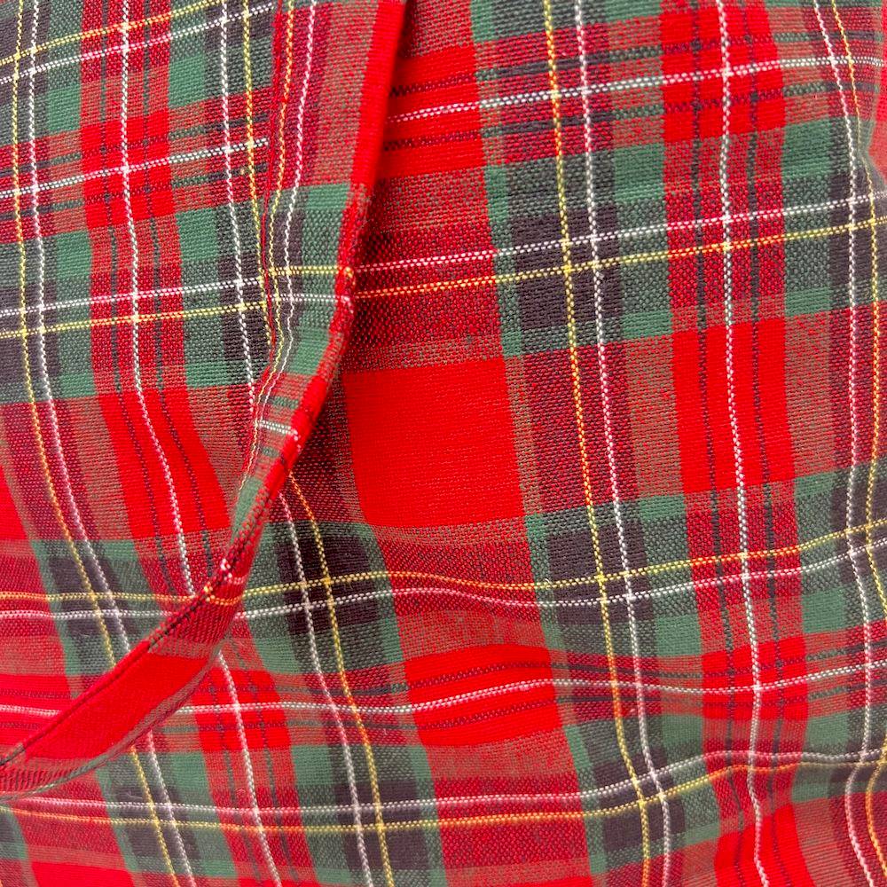Borsa Check Tartan rosso Personalizzata