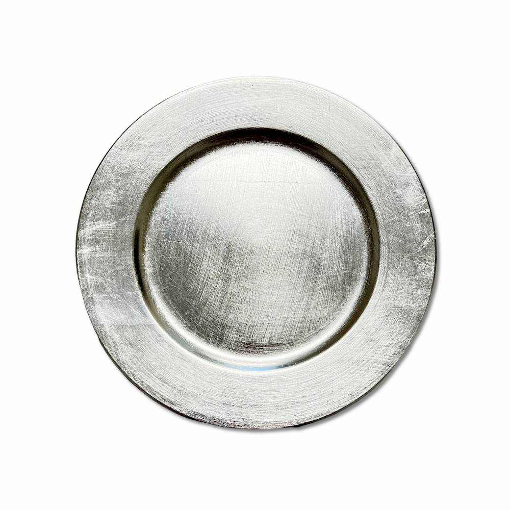 Sottopiatto Foglia oro Argento 33 cm