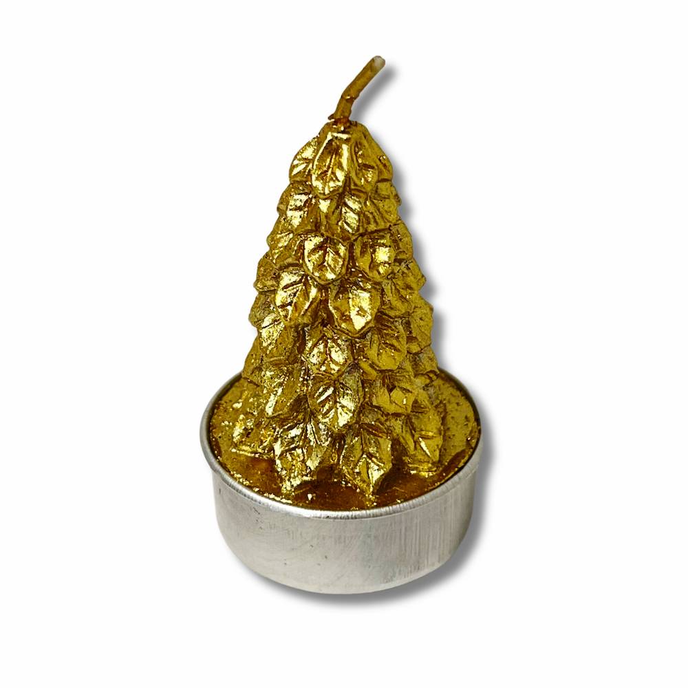 Set 6 tealight alberelli oro