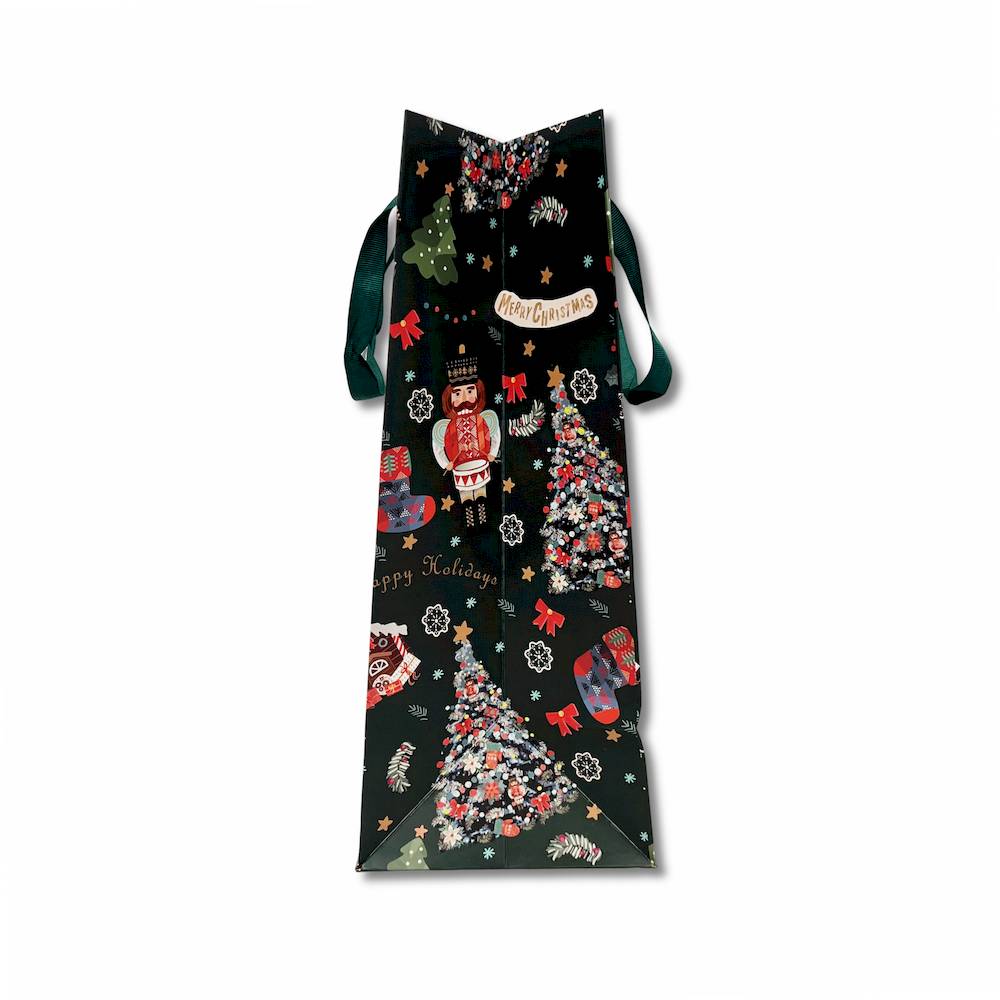 Sacchetto regalo Giocattoli verde H 32 x 26 soffietto 13 cm