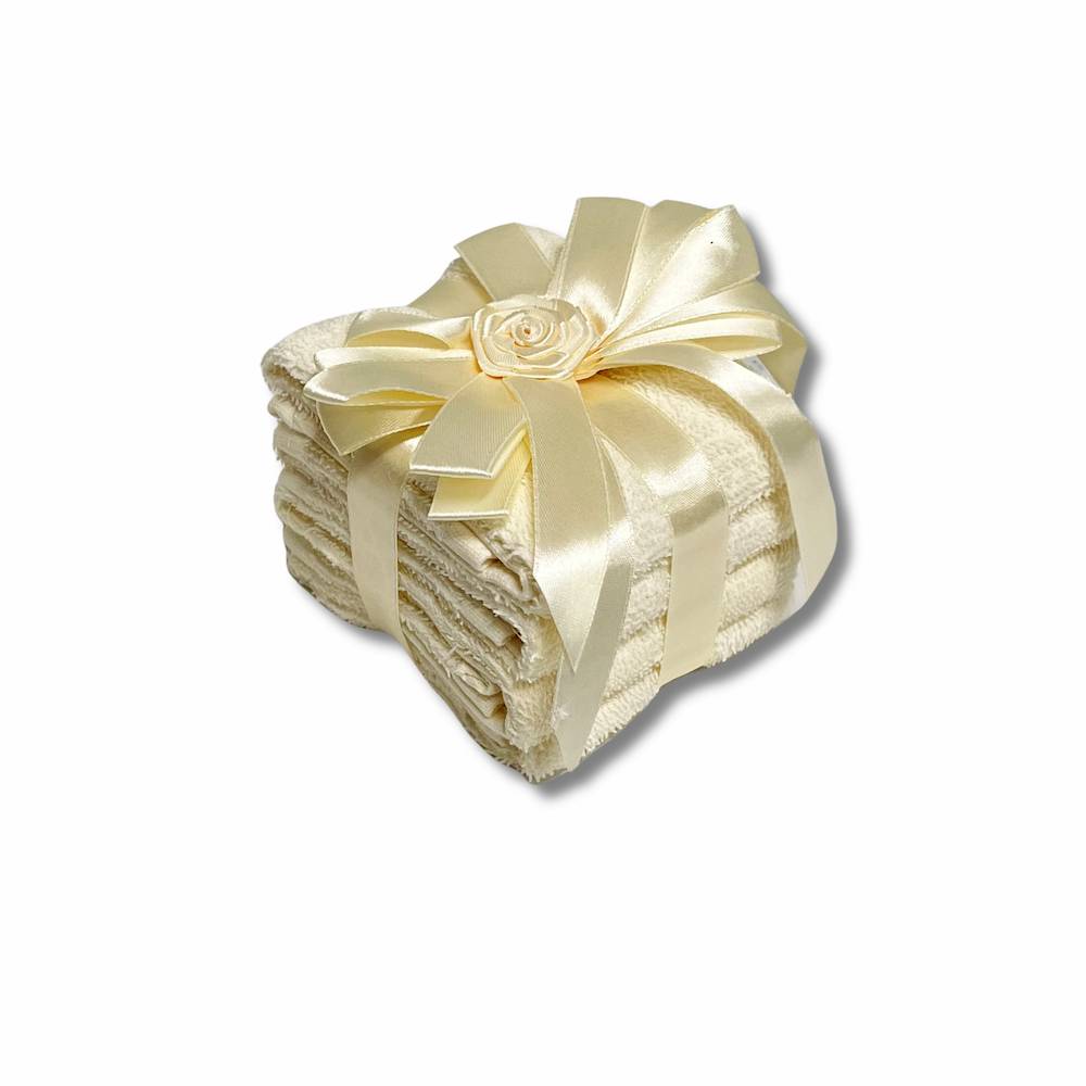 Set 4 lavette Flan fiocco crema