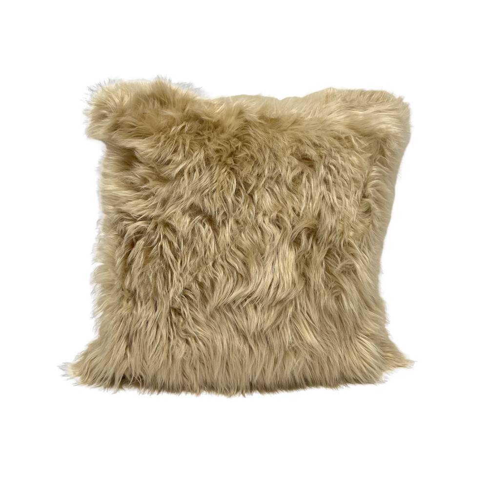 Federa cuscino 50 x 50 Stoccolma pelliccia miele