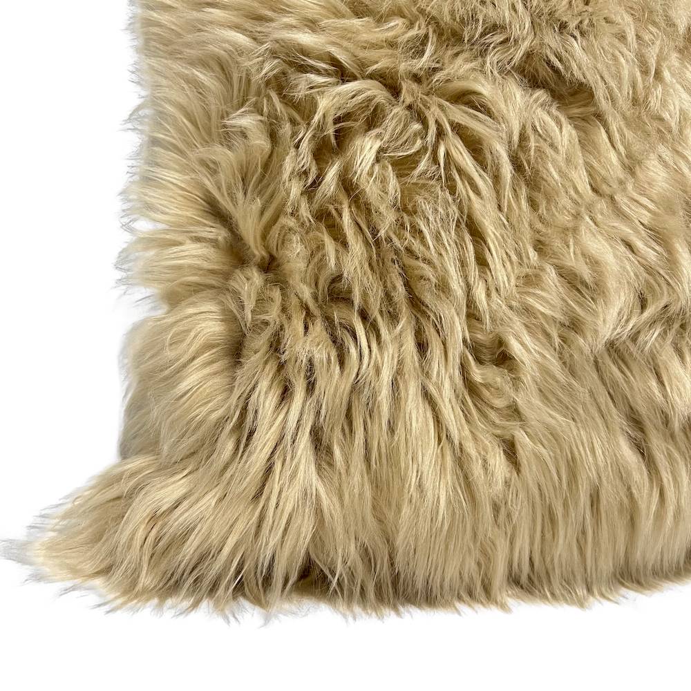 Federa cuscino 50 x 50 Stoccolma pelliccia miele