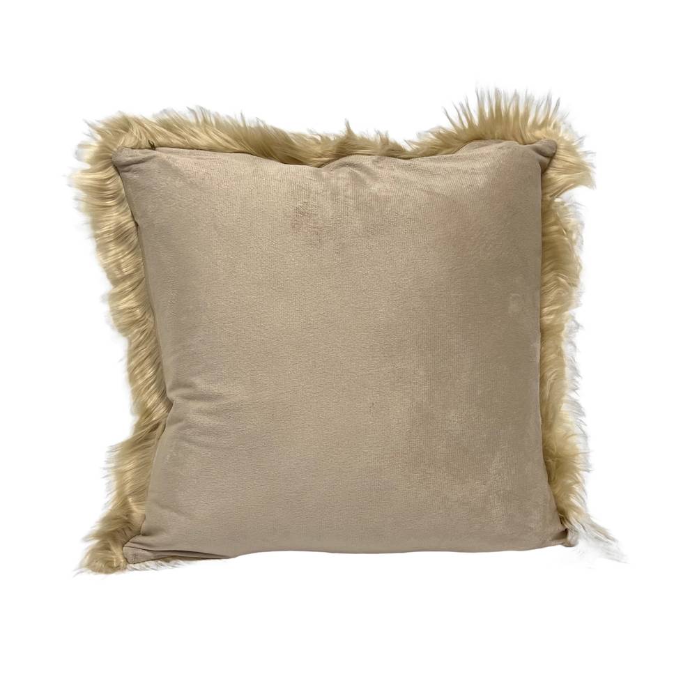 Federa cuscino 50 x 50 Stoccolma pelliccia miele