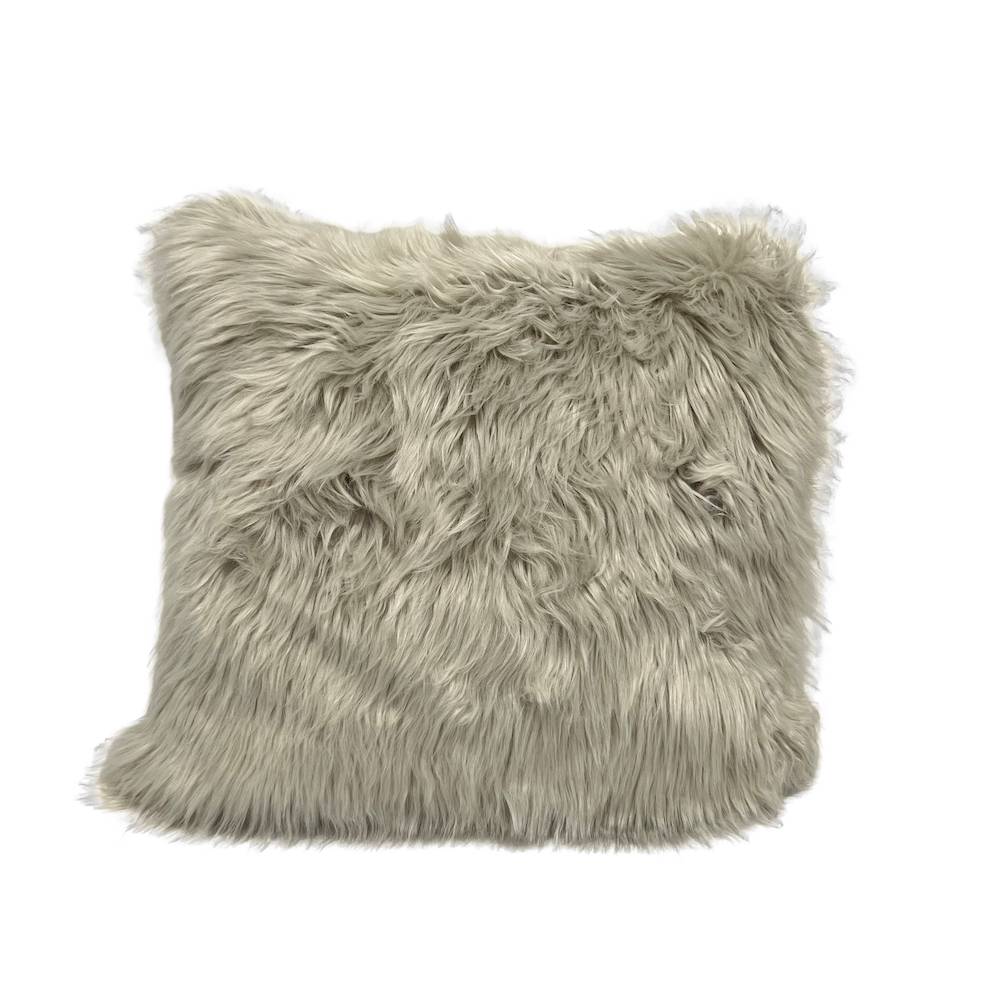 Federa cuscino 50 x 50 Stoccolma pelliccia grigia