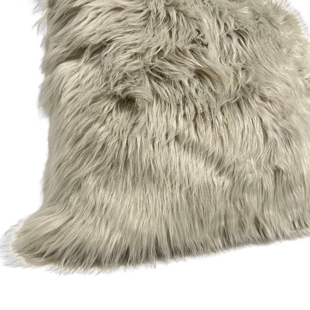 Federa cuscino 50 x 50 Stoccolma pelliccia grigia