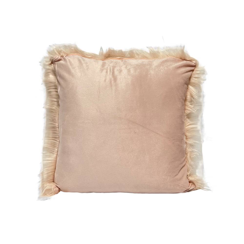 Federa cuscino 50 x 50 Stoccolma pelliccia rosa