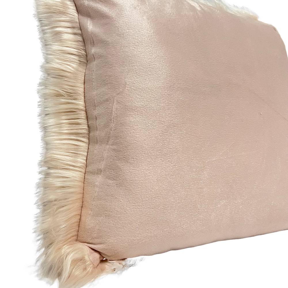 Federa cuscino 50 x 50 Stoccolma pelliccia rosa
