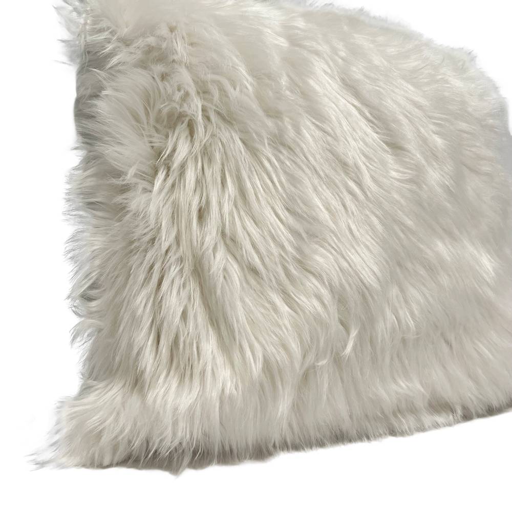 Federa cuscino 50 x 50 Stoccolma pelliccia bianca