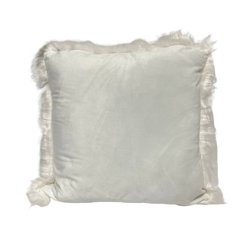 Federa cuscino 50 x 50 Stoccolma pelliccia bianca