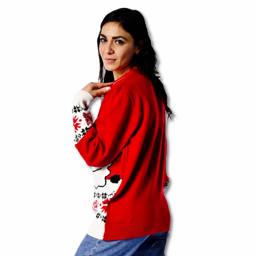 Maglione natalizio Rudolf e babbo rosso