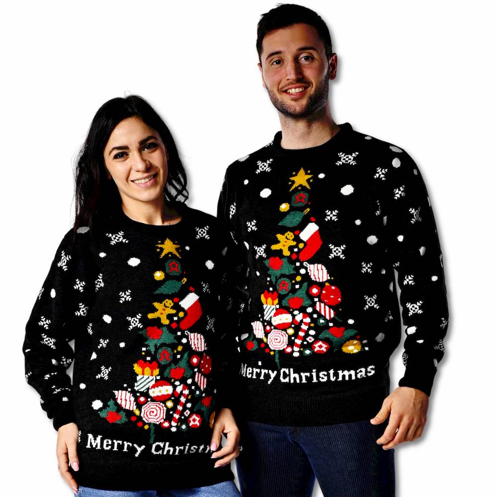 Maglione natalizio albero di natale