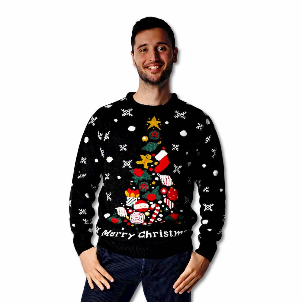 Maglione natalizio albero di natale