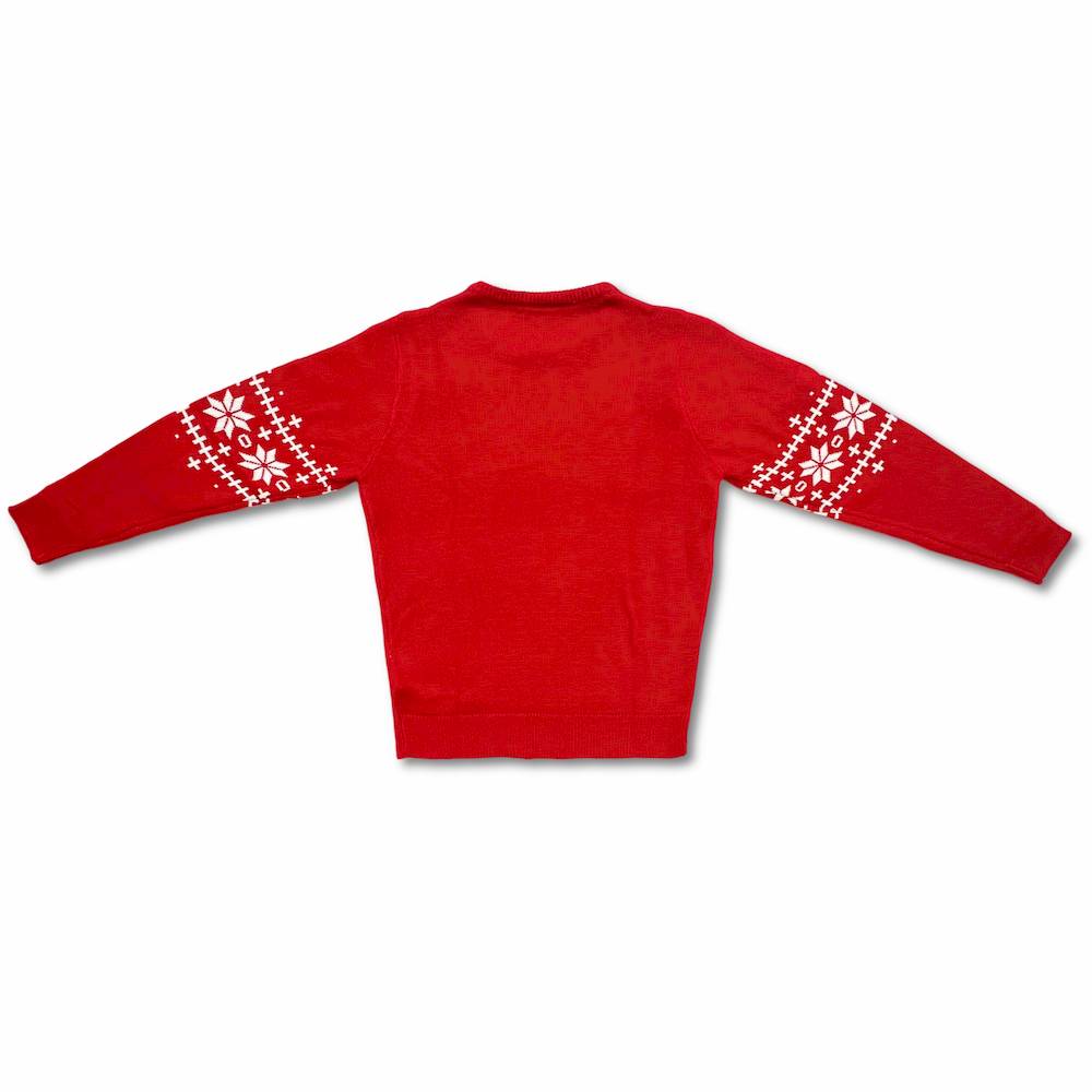 Maglione natalizio Renna Rudolf rosso