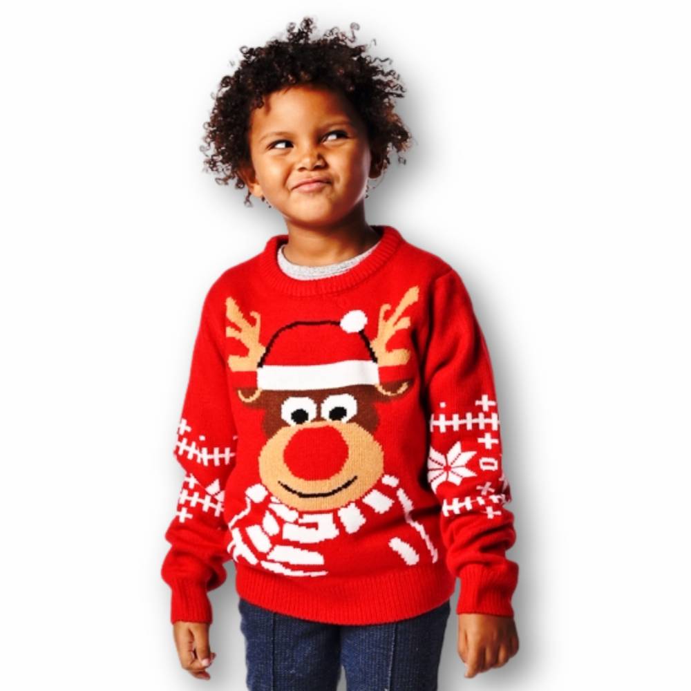 Tutina Ido Maglia Bimbo Natale Maglione Natalizio Bambino Renna