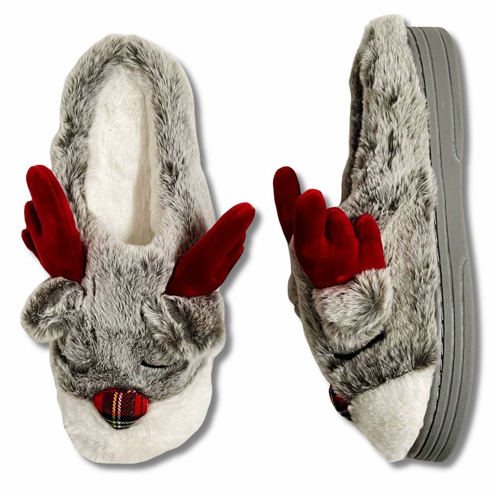 Pantofole maglia 39-40 Renna check