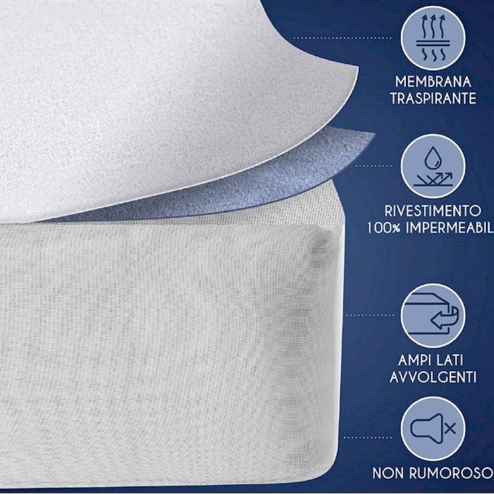 Coprimaterasso Drop Impermeabile Antibatterico matrimoniale